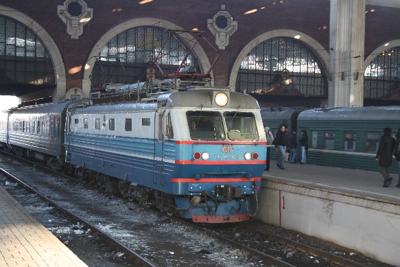 Auf dem Kasaner Bahnhof