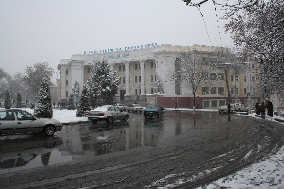 An der Uni in Taschkent