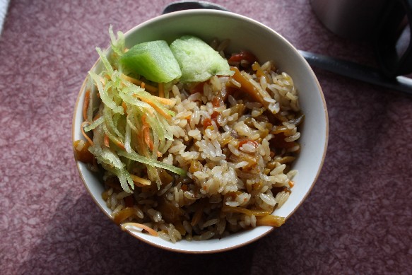 Etwas Plov aus dem Speisewagen