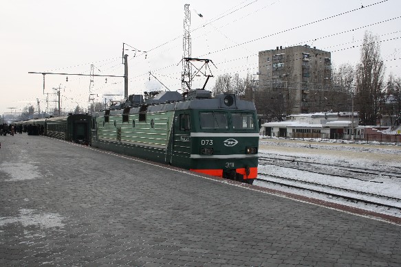 Zuglok für den Zug 16 nach Moskau
