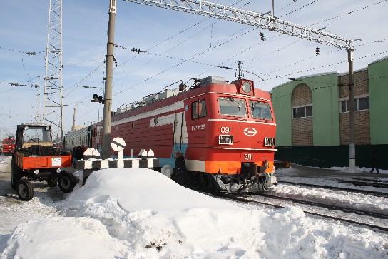 Die Zuglok des D 17 bis Saratov