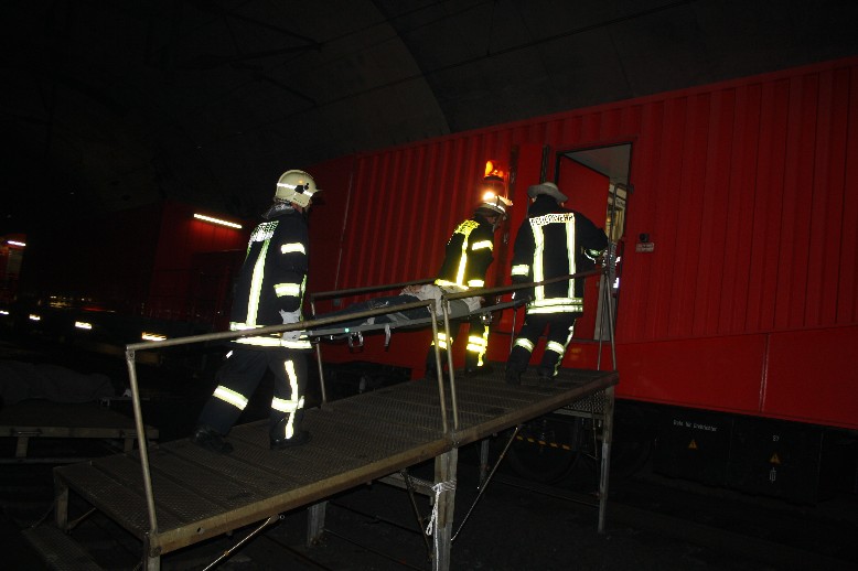 Die Rampe im Tunnel