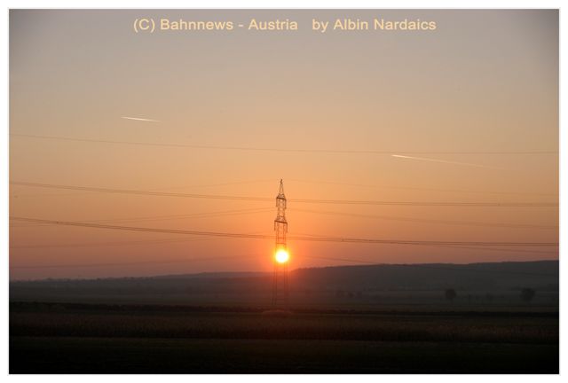 Sonnenuntergang bei Parndorf