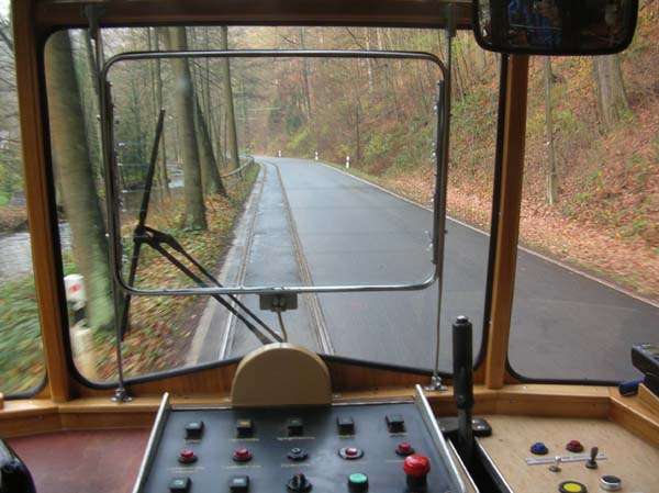 Blick zurück auf die Strecke.