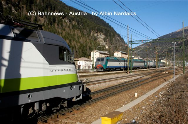 die " CAT " beim Überstellen auf der Südseite