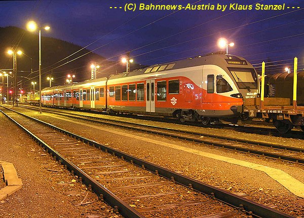 Aufgrund der Fahrtstrecke musste der Zugverband im Bahnhof Selzthal gestürzt werden