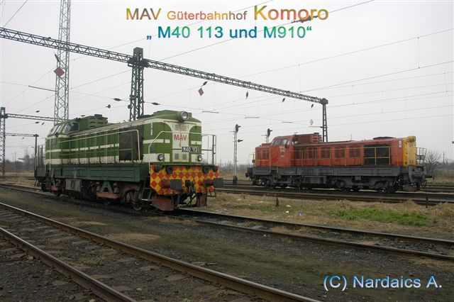 die M40 113 und M40 910 warten auf den nächsten Einsatz