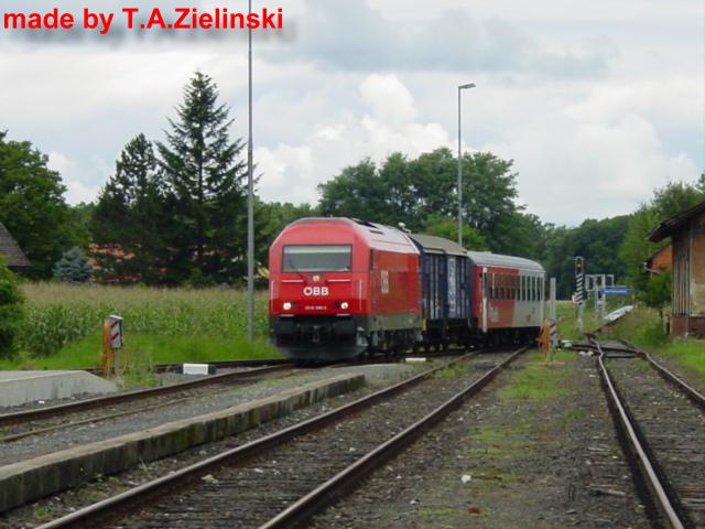 Einfahrt in den Bahnhof Bad Radgersburg