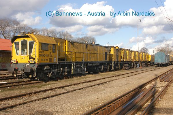Speno RR32 M2 bei Wartungsarbeiten in Breclav_090207