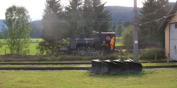 Bei der Ausfahrt wurden wir auch noch von der Lokalbahnlok 31 „Stammersdorf“  auf der Museumstramway   begleitet, natürlich mit einem ordentlichen Pfeifkonzert.