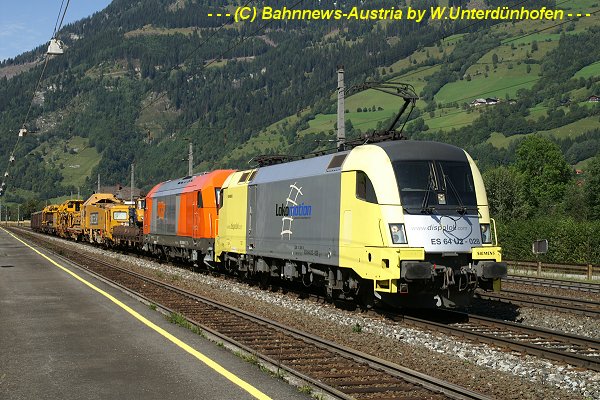 09 ES 64 U2-028 (E 182 528)  -Lokomotion-  u  RTS 2016 905 m  SUZ 500 als SGAG 96913 (ca  + 75 min ) am 10 09 07 in Dorfgastein.jpg