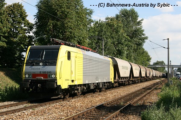 Nach den Getreidezügen der LTE / Rail4Chem sorgte auch das Evu CTL mit einem Spotverkehr für etwas Abwechslung aufgrund des Einsatzes der ES64F4 010