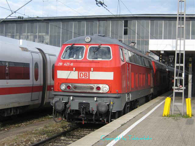 Eine 218 in München