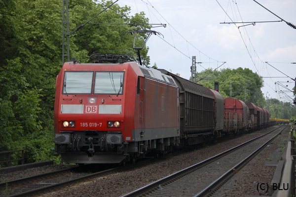 185 019 nächst Bonn Oberkassel - Die Fahrt ging Richtung Bad Honnef